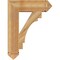 Ekena Millwork Merced Arts & Crafts Rough Sawn Bracket, Western Red Cedar, 6"W x 24"D x 32"H BKT06X24X32MRC03RWR - alternate 4